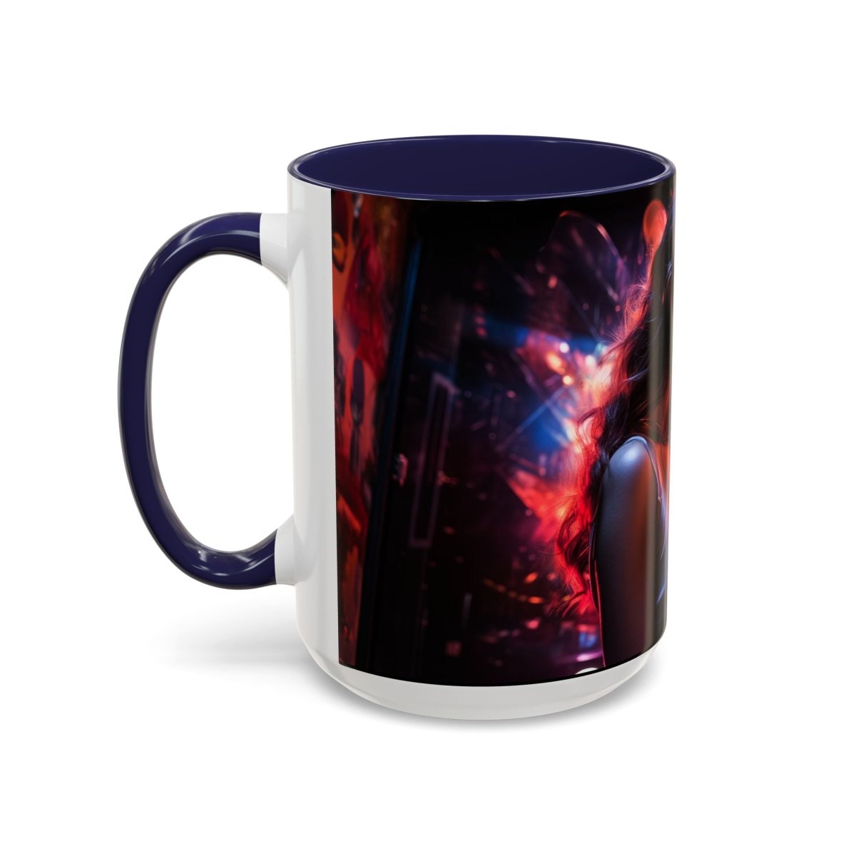 Neon Zari Kiss Coffee Mug, 15oz - Elegant Deer