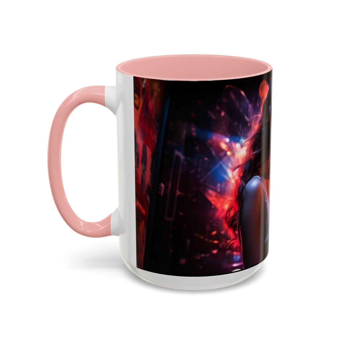 Neon Zari Kiss Coffee Mug, 15oz - Elegant Deer