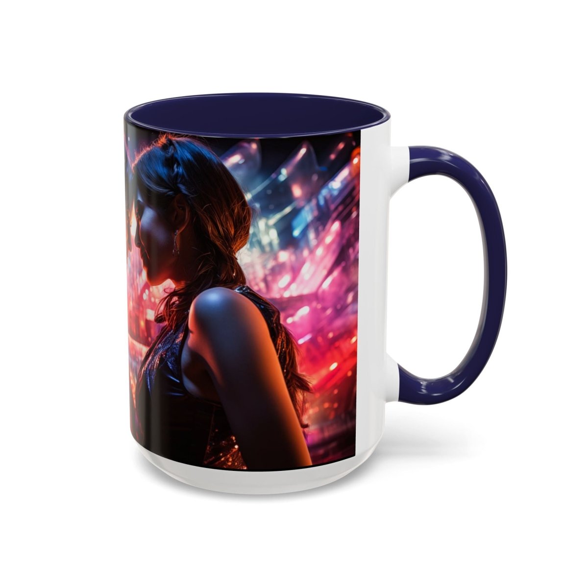Neon Zari Kiss Coffee Mug, 15oz - Elegant Deer