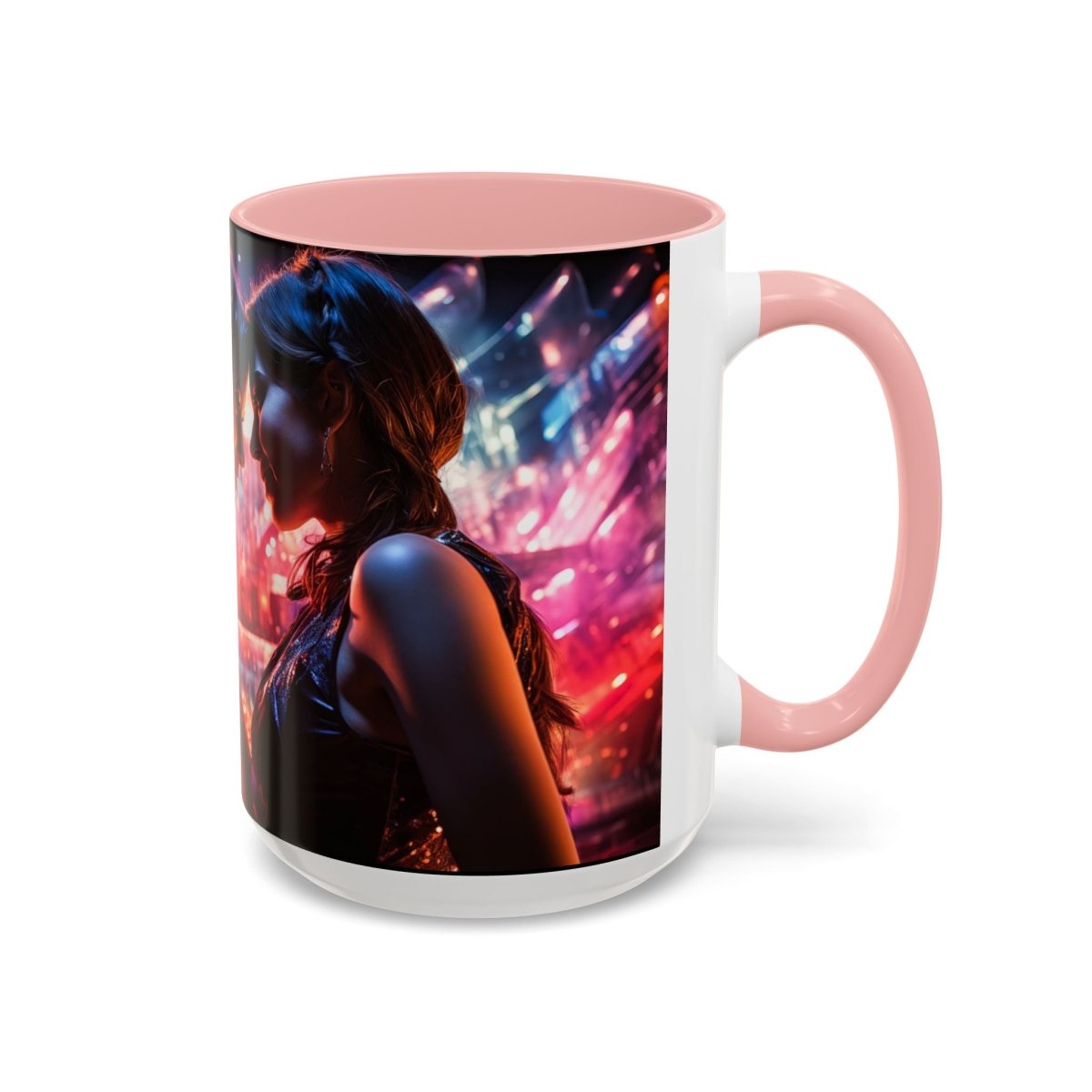Neon Zari Kiss Coffee Mug, 15oz - Elegant Deer