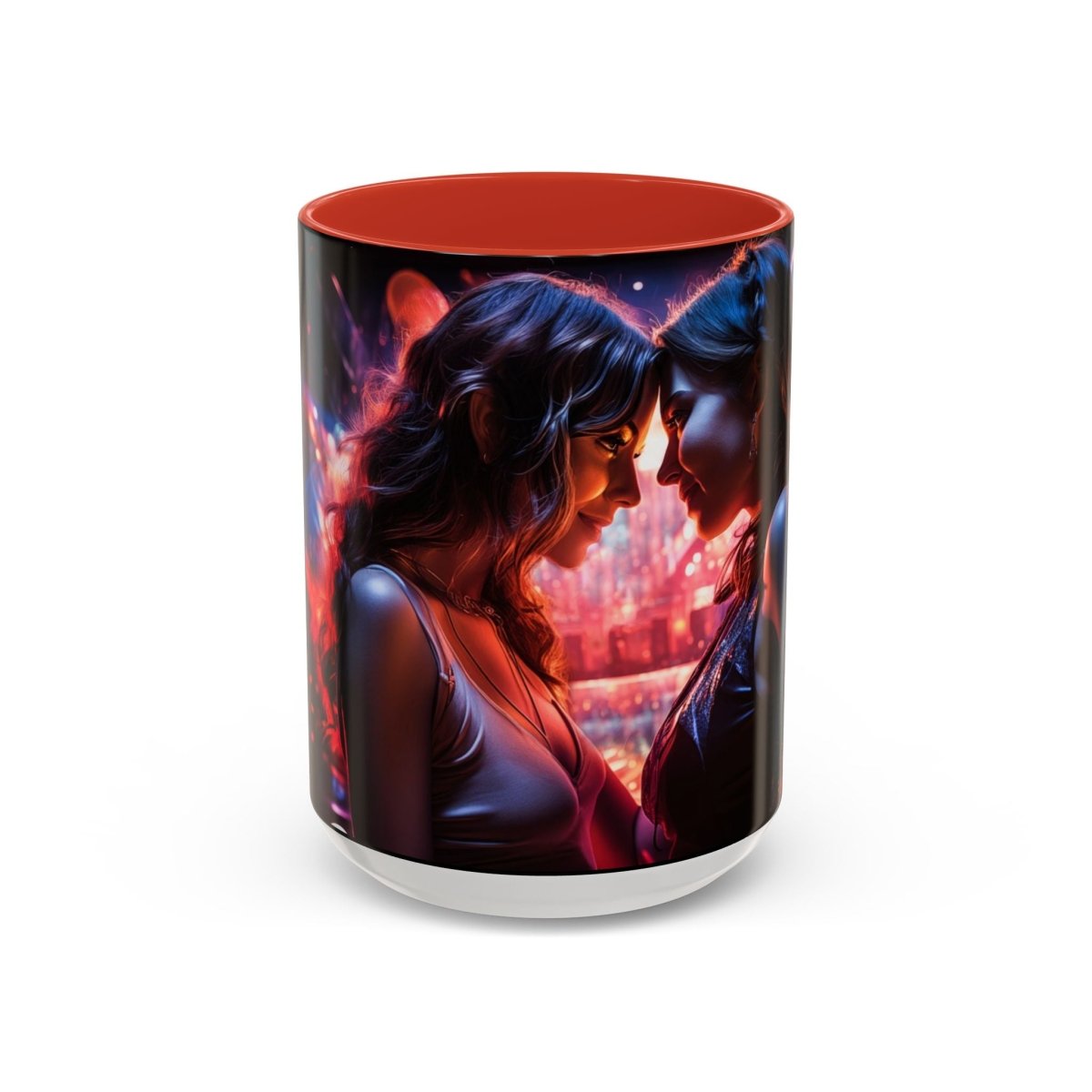 Neon Zari Kiss Coffee Mug, 15oz - Elegant Deer