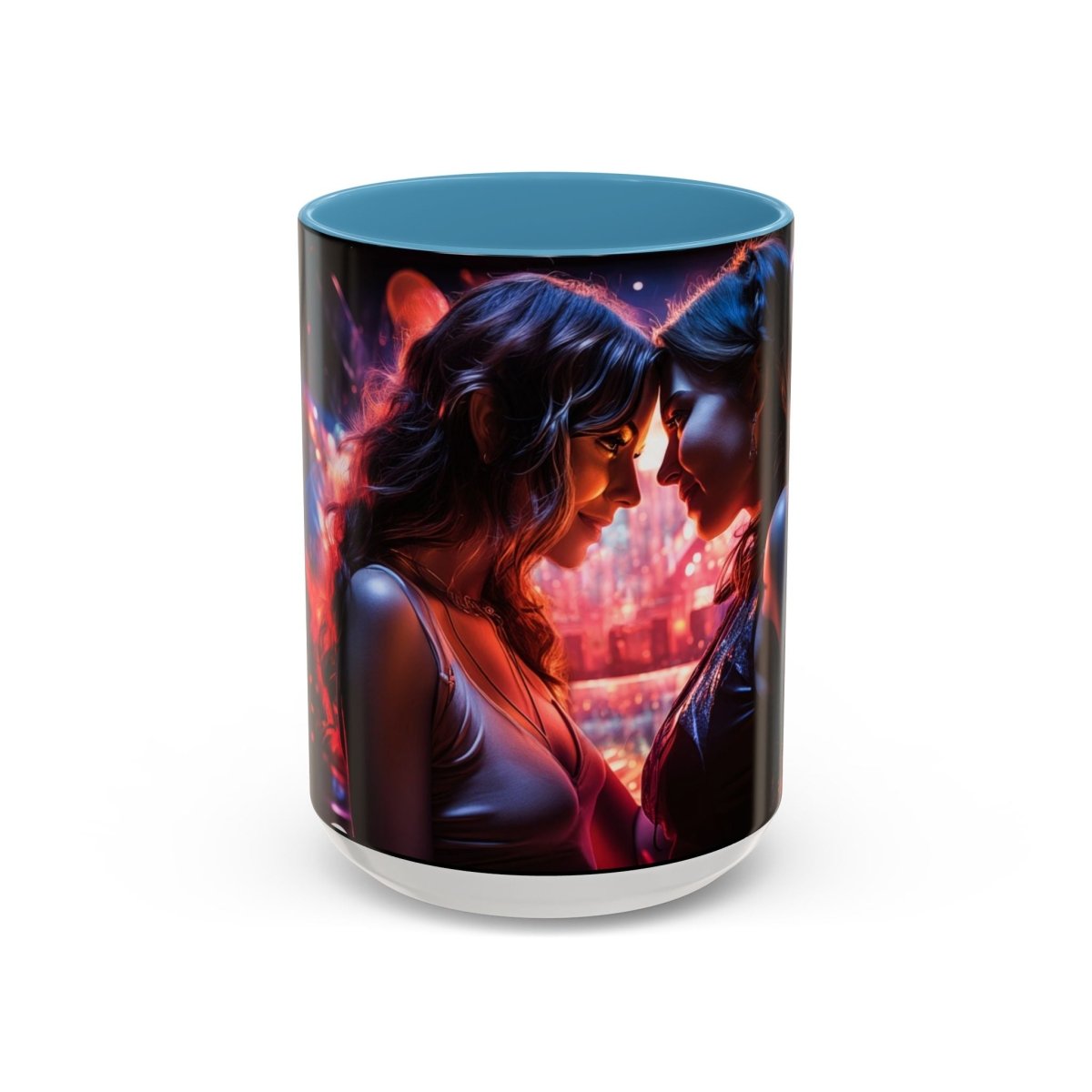 Neon Zari Kiss Coffee Mug, 15oz - Elegant Deer
