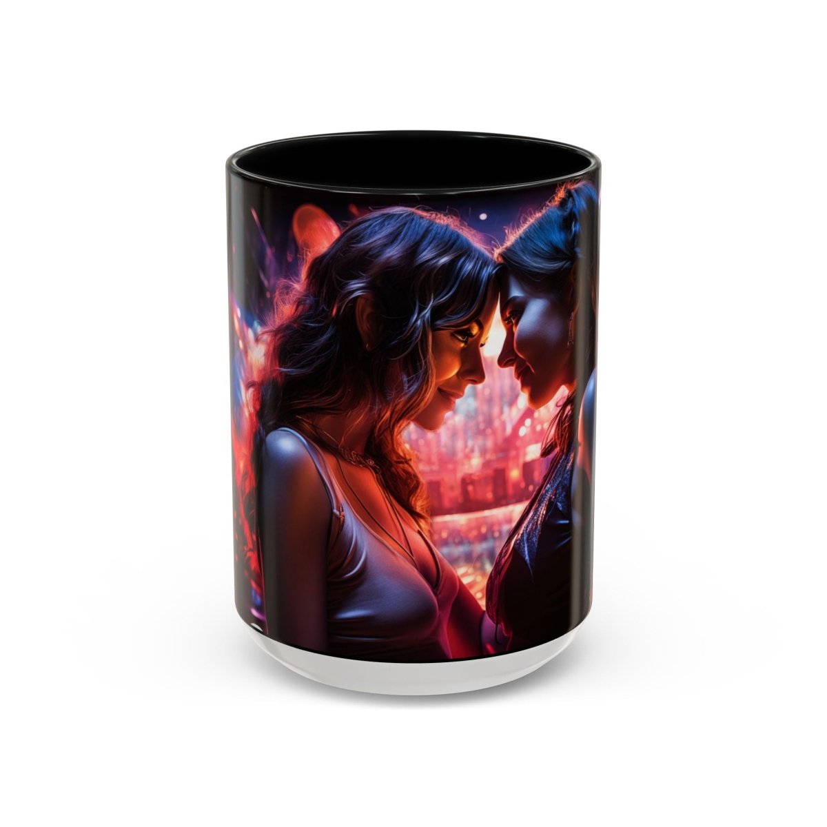 Neon Zari Kiss Coffee Mug, 15oz - Elegant Deer