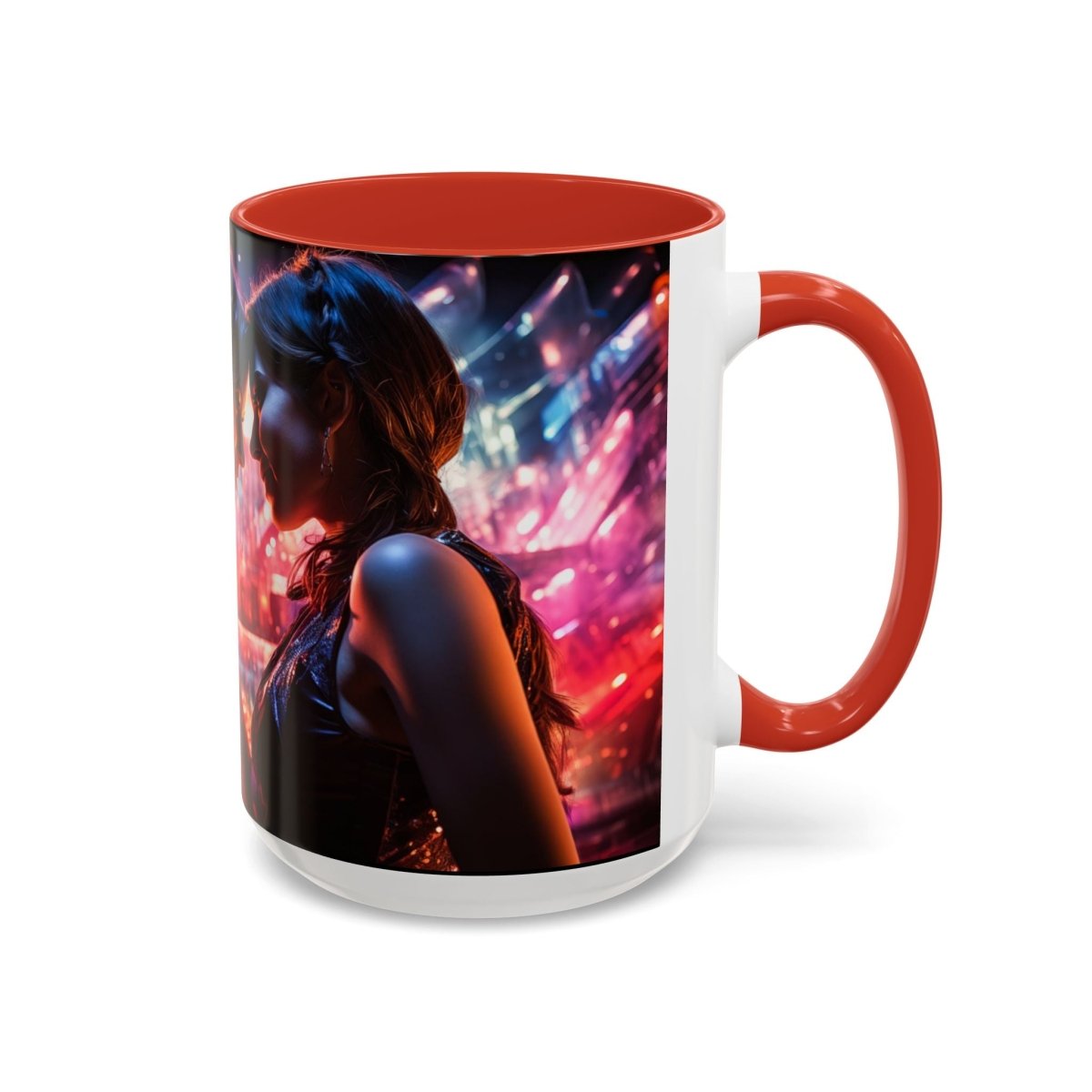 Neon Zari Kiss Coffee Mug, 15oz - Elegant Deer