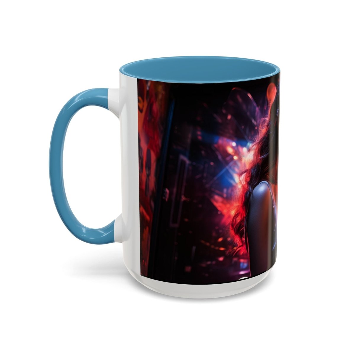 Neon Zari Kiss Coffee Mug, 15oz - Elegant Deer
