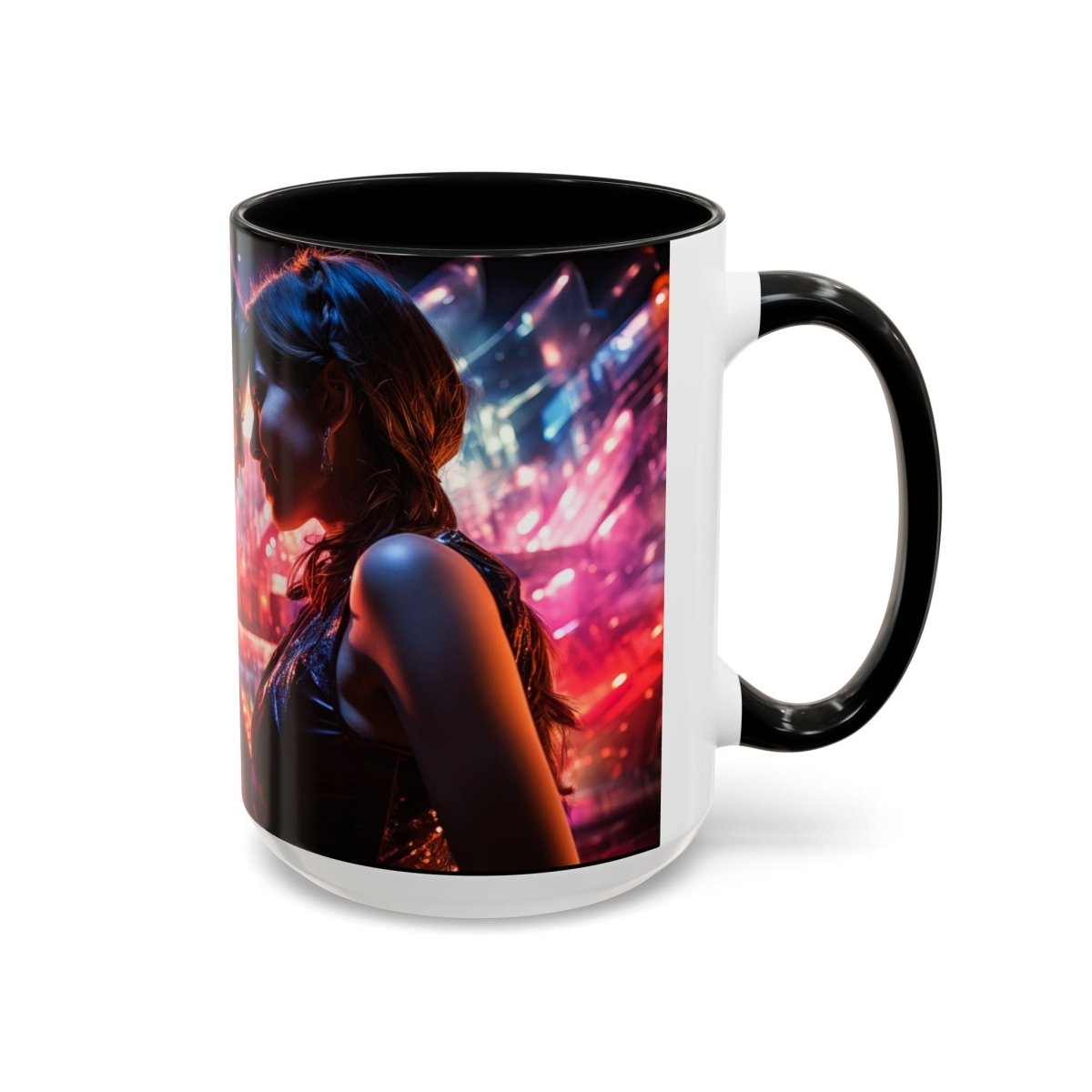 Neon Zari Kiss Coffee Mug, 15oz - Elegant Deer