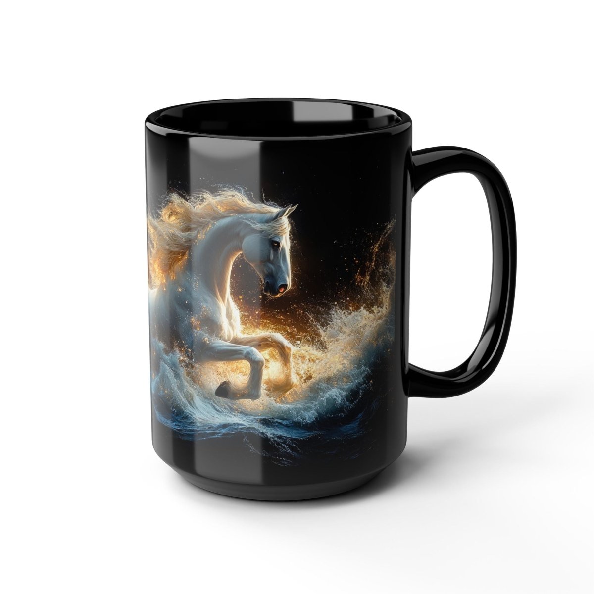 🐴 Ocean Horse – Mystical Waves Mug 🌊 - Elegant Deer