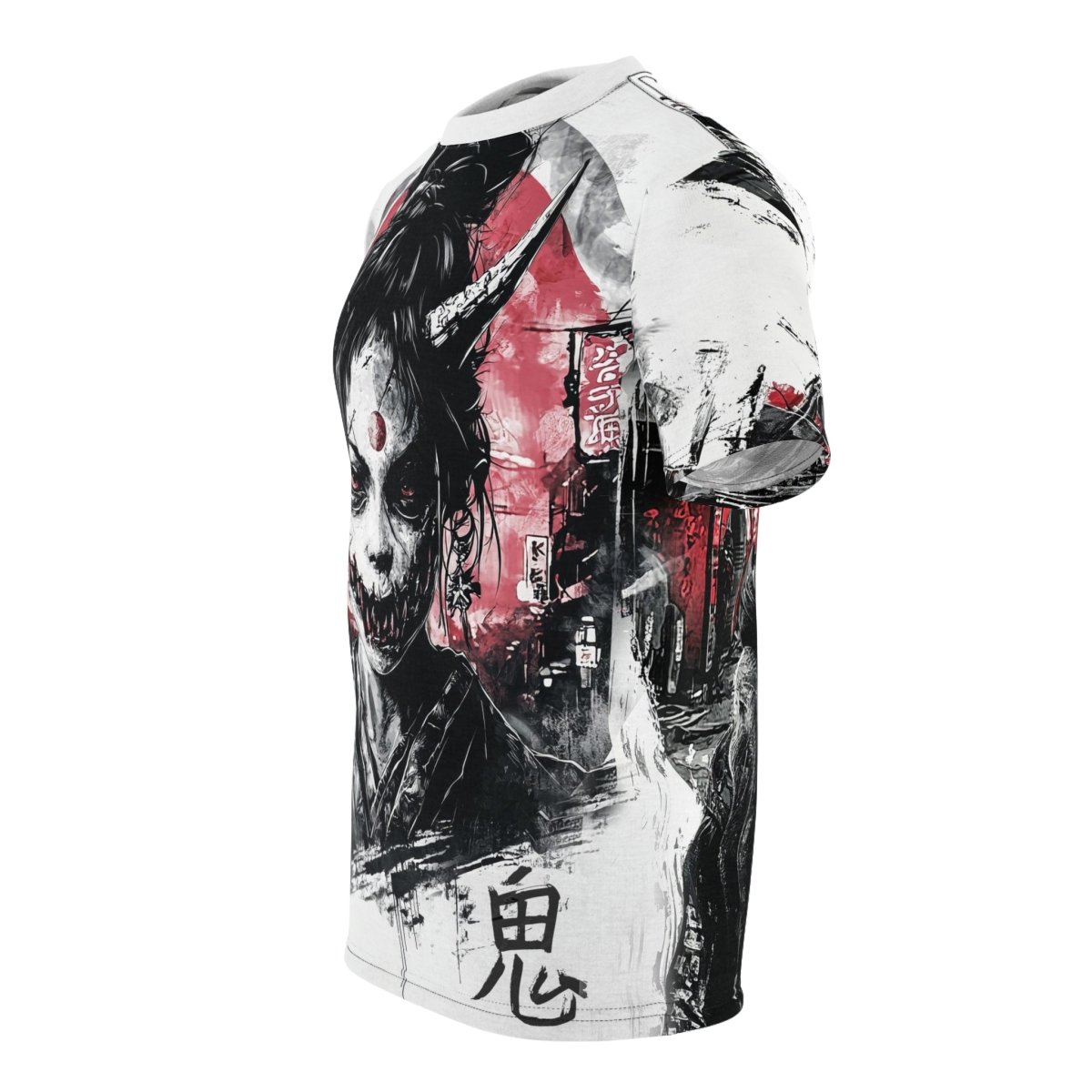 Oni Warrior: Urban Demon T-Shirt (AOP) - Elegant Deer