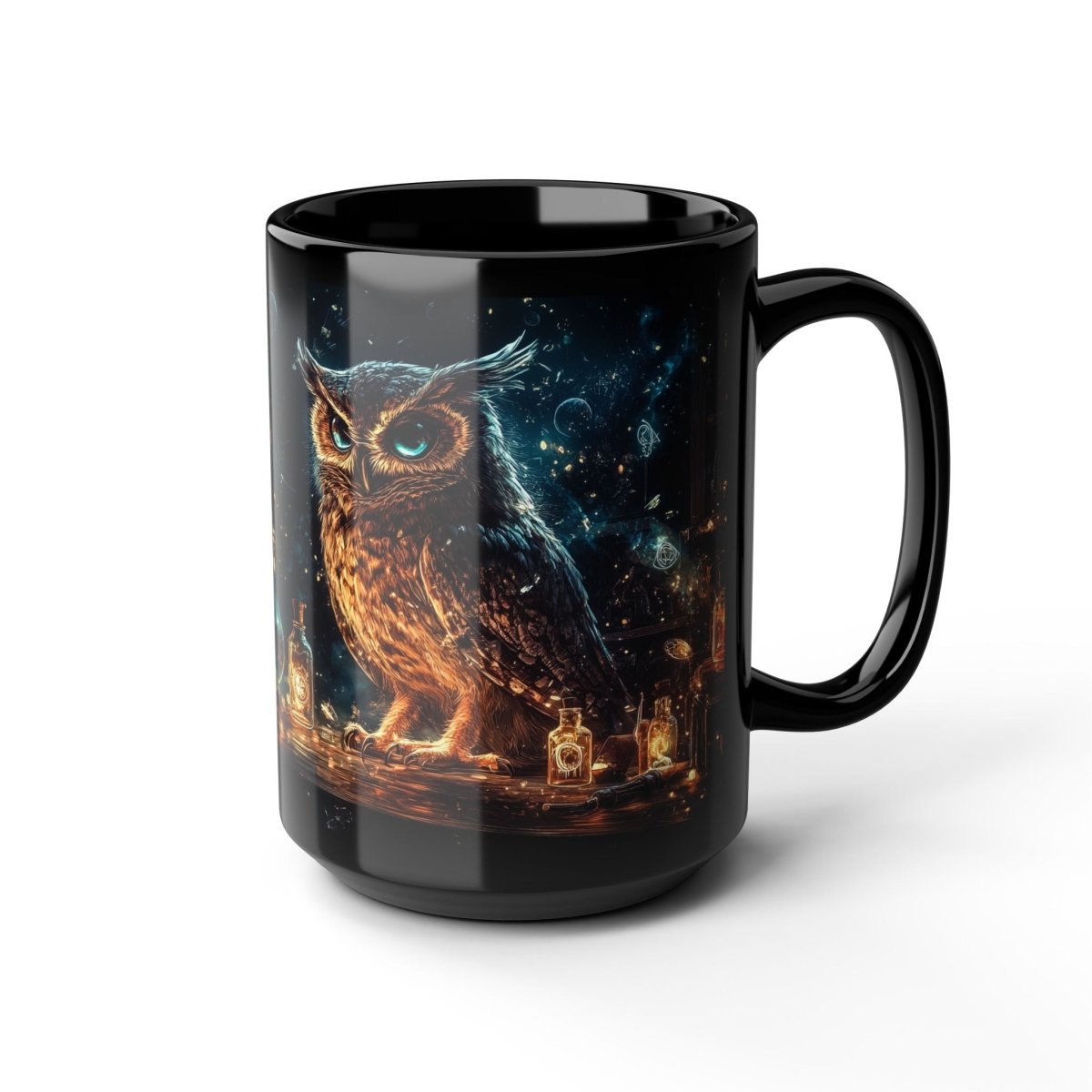 🦉 Owl Alchemist – Magical Wisdom Mug ⚗️ - Elegant Deer