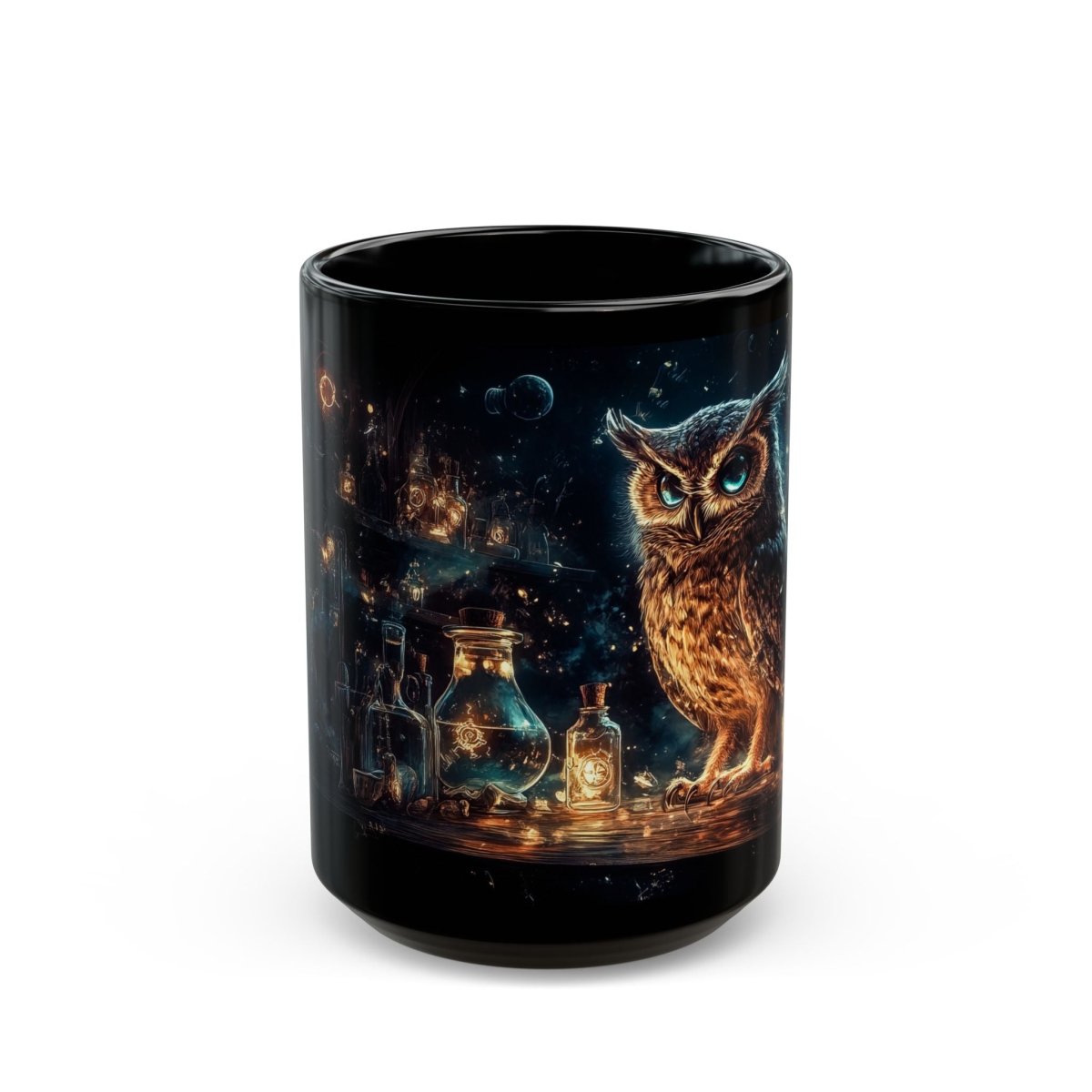 🦉 Owl Alchemist – Magical Wisdom Mug ⚗️ - Elegant Deer