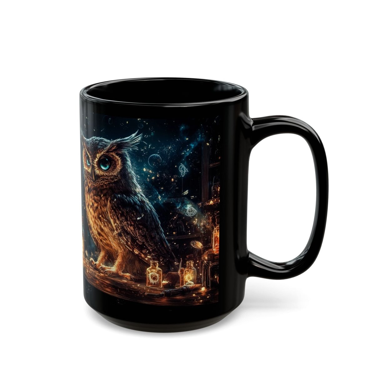 🦉 Owl Alchemist – Magical Wisdom Mug ⚗️ - Elegant Deer