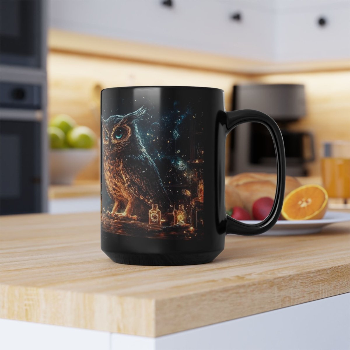 🦉 Owl Alchemist – Magical Wisdom Mug ⚗️ - Elegant Deer