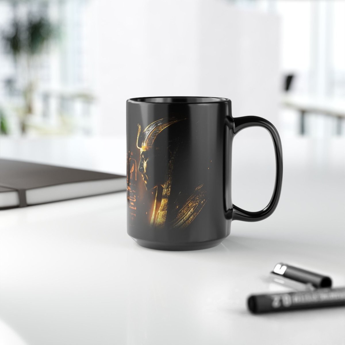 🏺 Pharaoh's Legacy – Mystical Egyptian Mug 🏺 - Elegant Deer