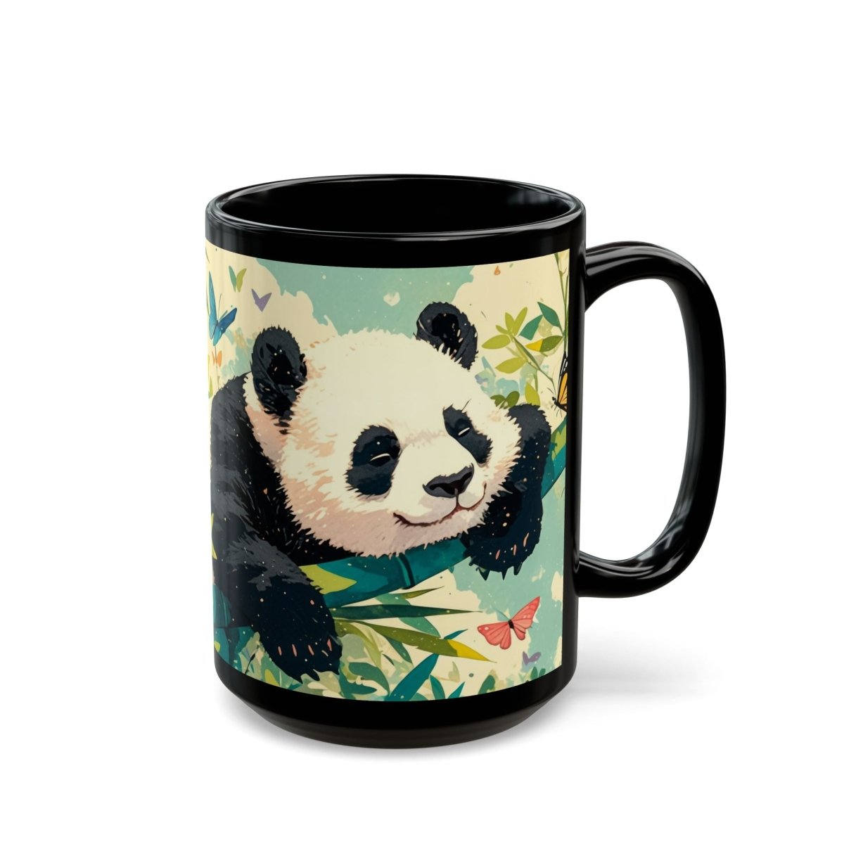 Playful Panda Mug – Too Lazy to Care - 15oz - Elegant Deer