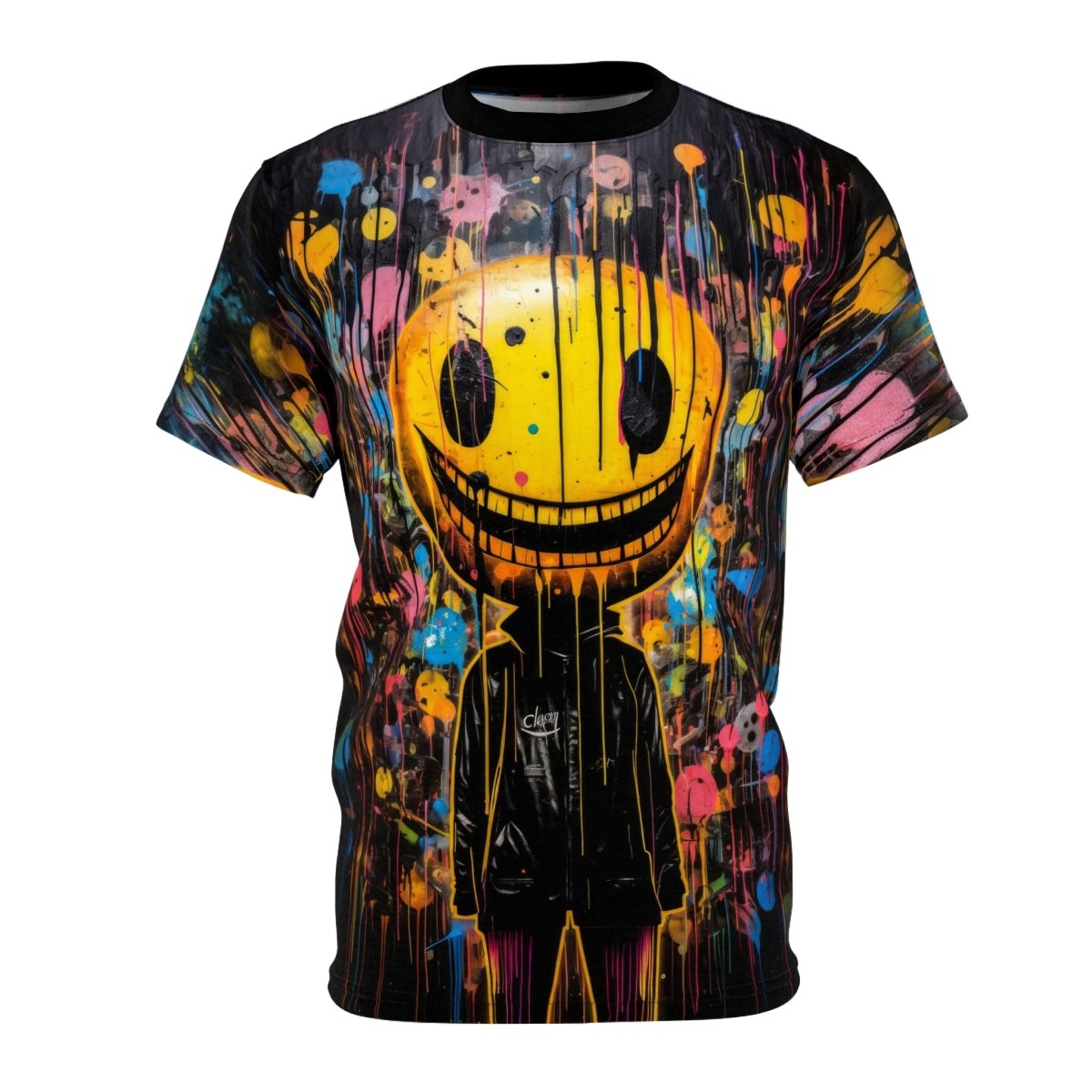 Rebellious Radiance T-Shirt (AOP) - Elegant Deer