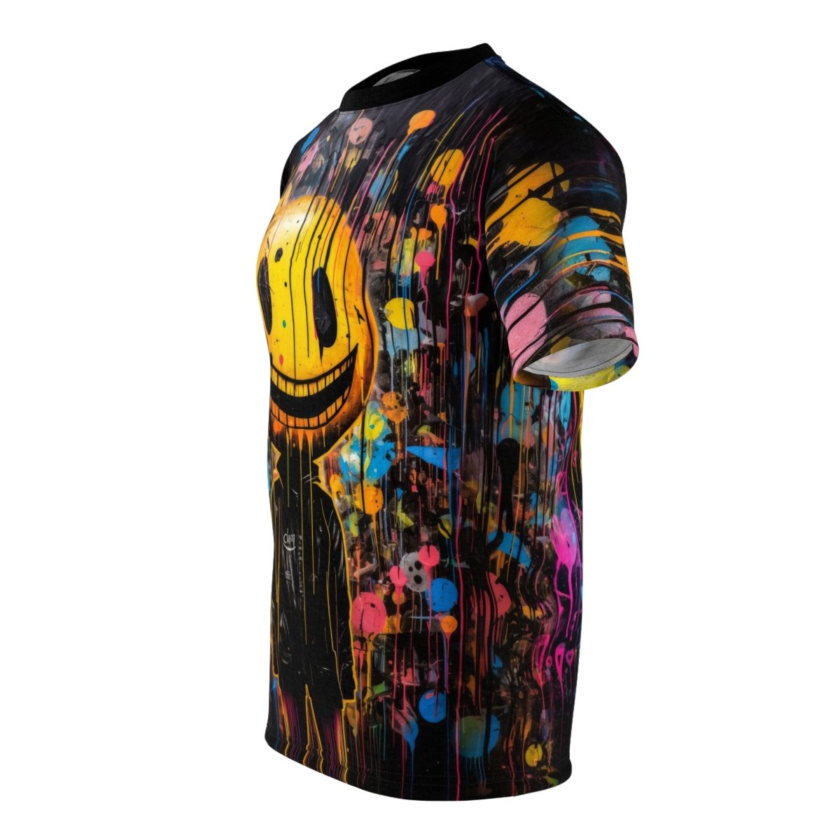 Rebellious Radiance T-Shirt (AOP) - Elegant Deer
