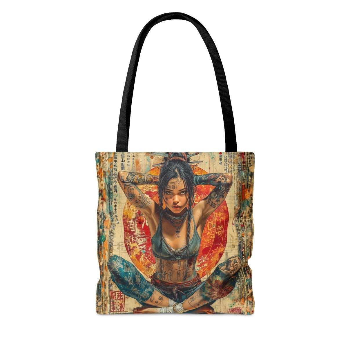 Rebels Tattoo Tote Bag - Elegant Deer