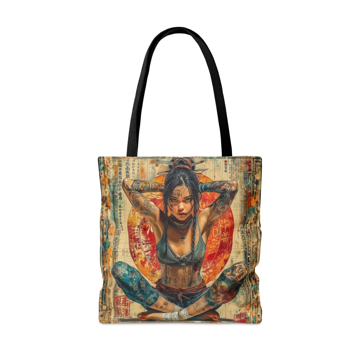 Rebels Tattoo Tote Bag - Elegant Deer