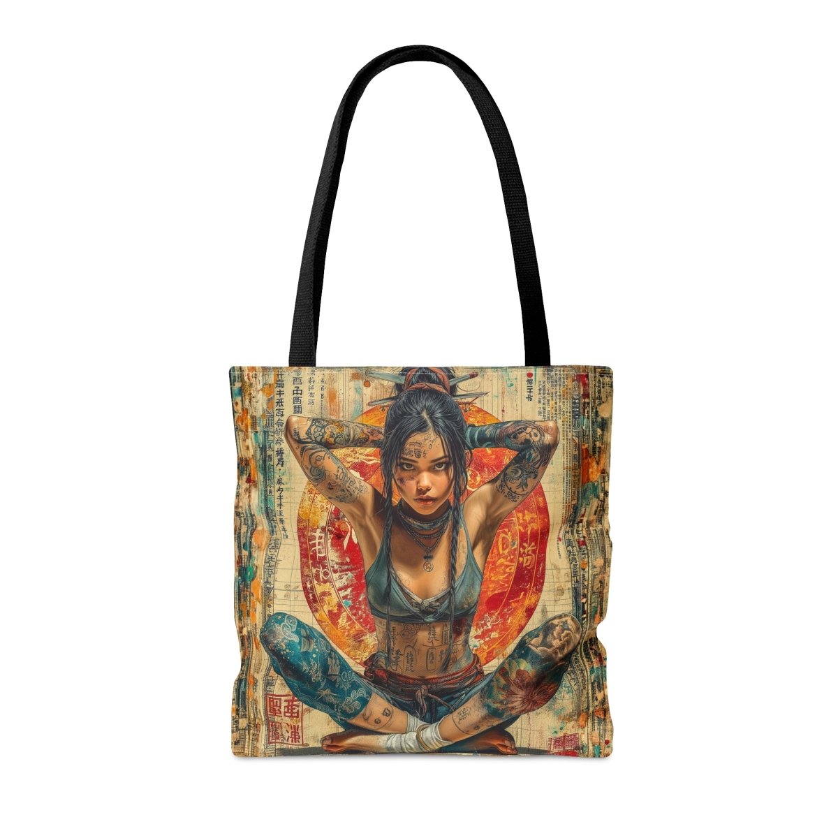 Rebels Tattoo Tote Bag - Elegant Deer