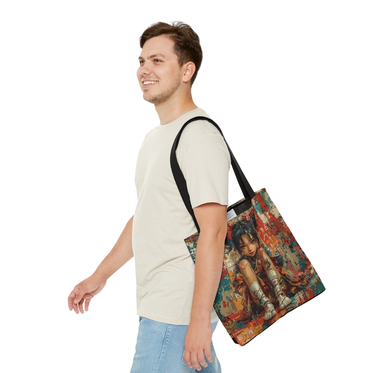 Rebels Tattoo Tote Bag - Elegant Deer