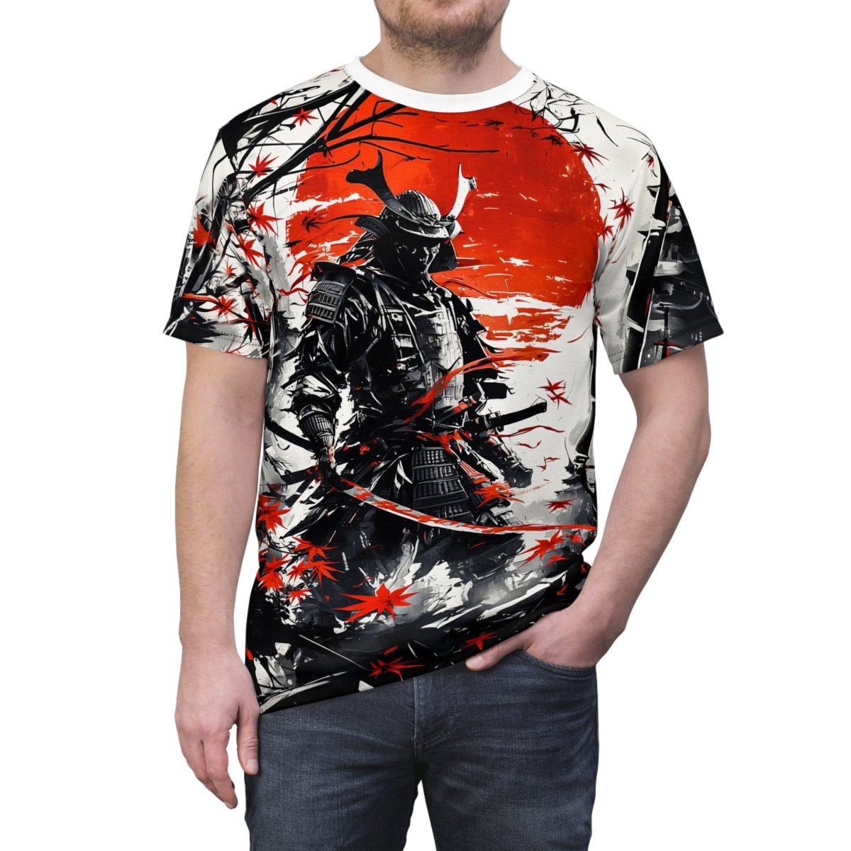 Samurai Valor T-Shirt (AOP) - Elegant Deer