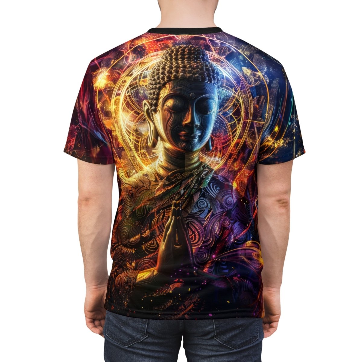 Serenity and Radiance T-Shirt (AOP) - Elegant Deer