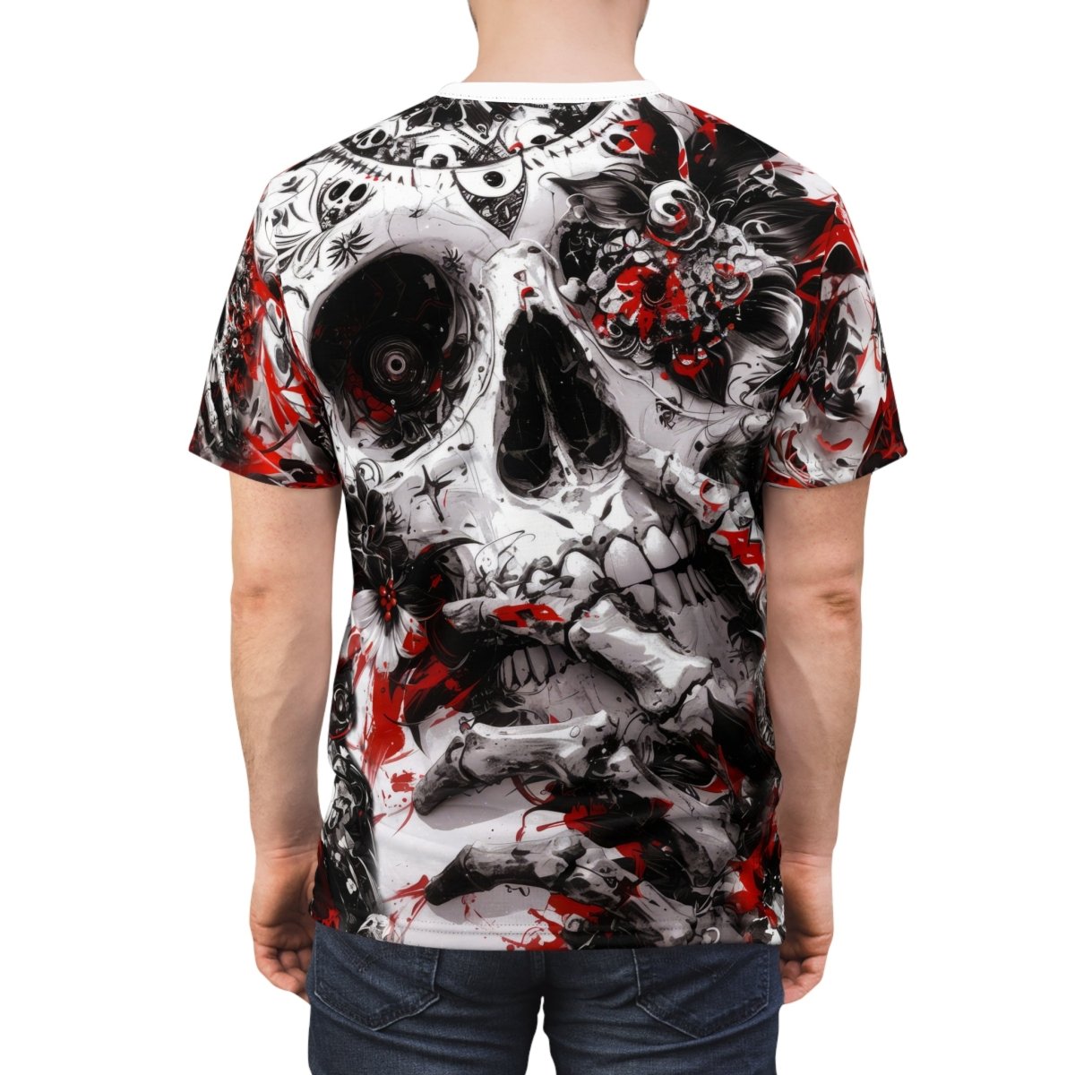 Skull Rebellion T-Shirt (AOP) - Elegant Deer
