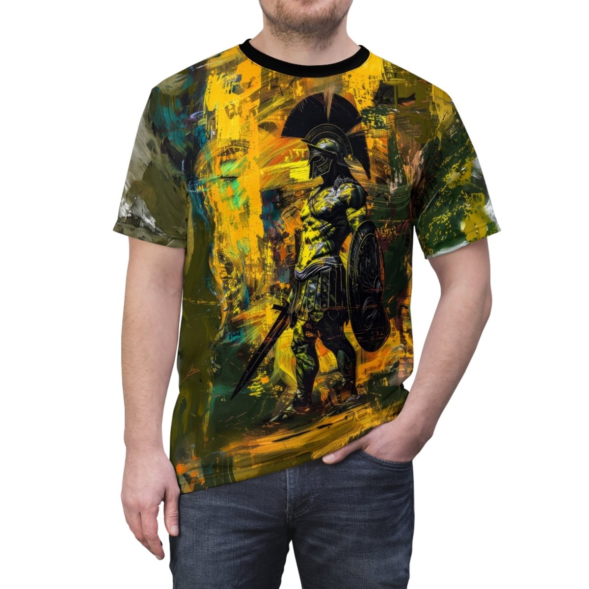 Spartan Warrior T-Shirt (AOP) - Elegant Deer