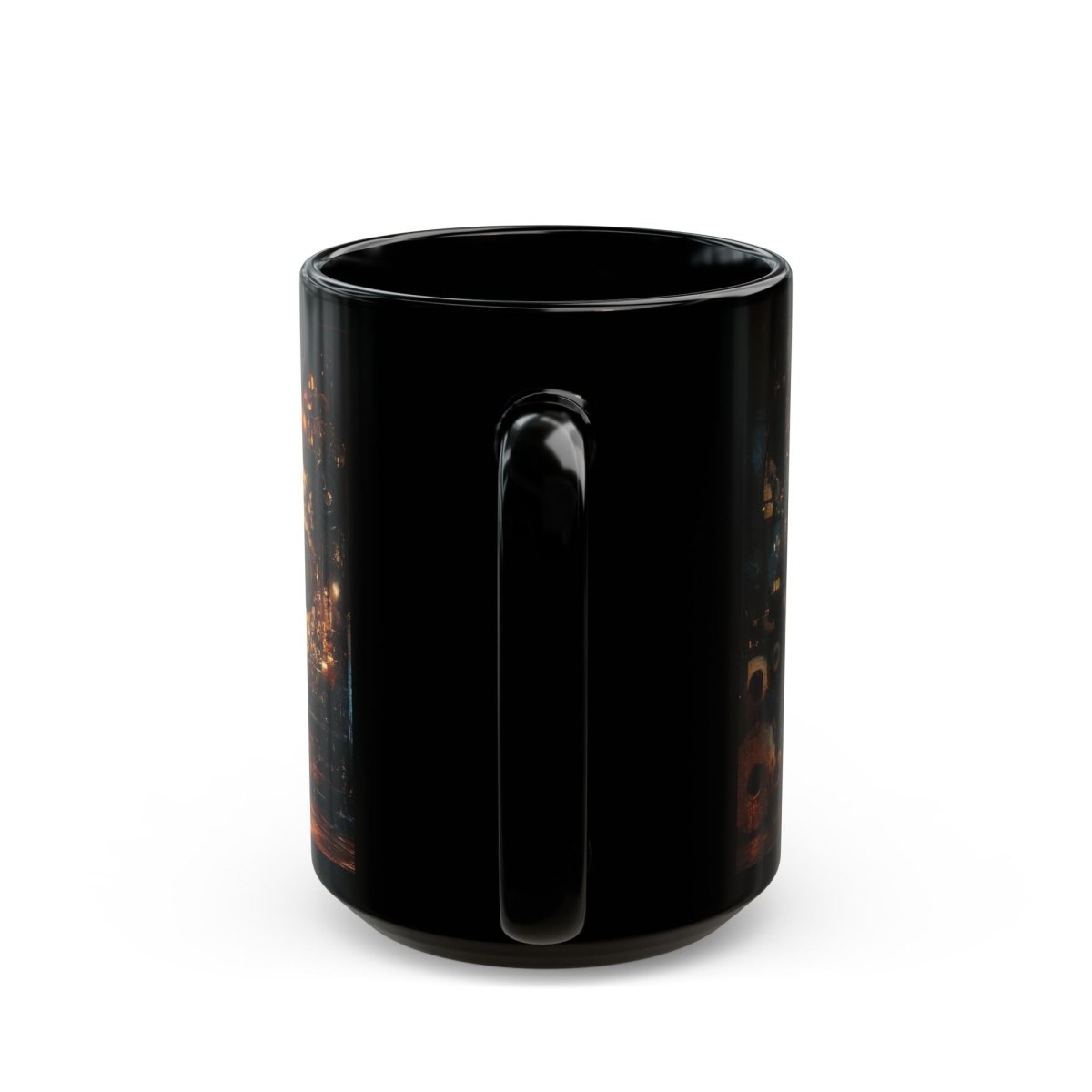 Steampunk Love - Romantic Valentine's Coffee Mug 15oz - Elegant Deer