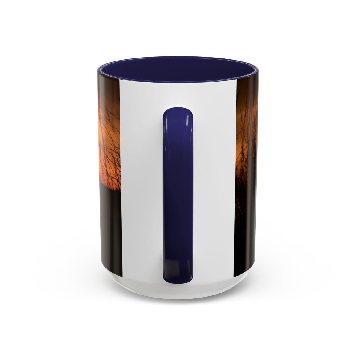 Sunset Cat Silhouette Coffee Mug, 15oz - Elegant Deer