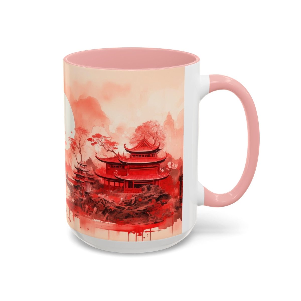 Traditional Asia Coffee Mug, 15oz - Elegant Deer