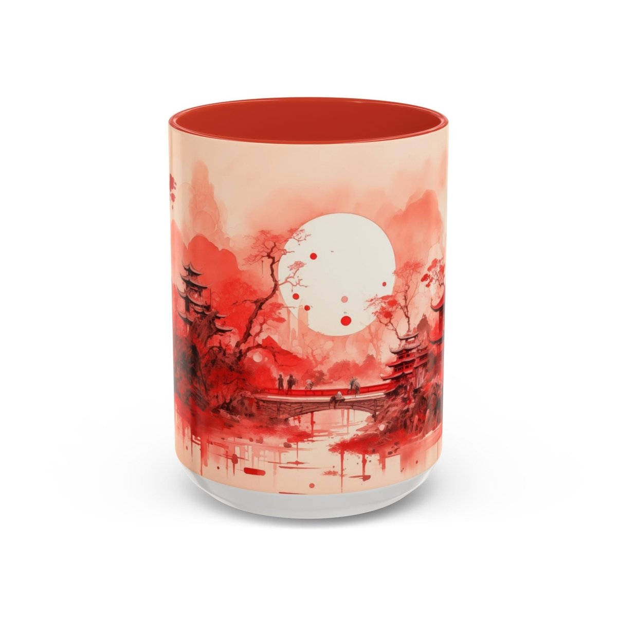 Traditional Asia Coffee Mug, 15oz - Elegant Deer