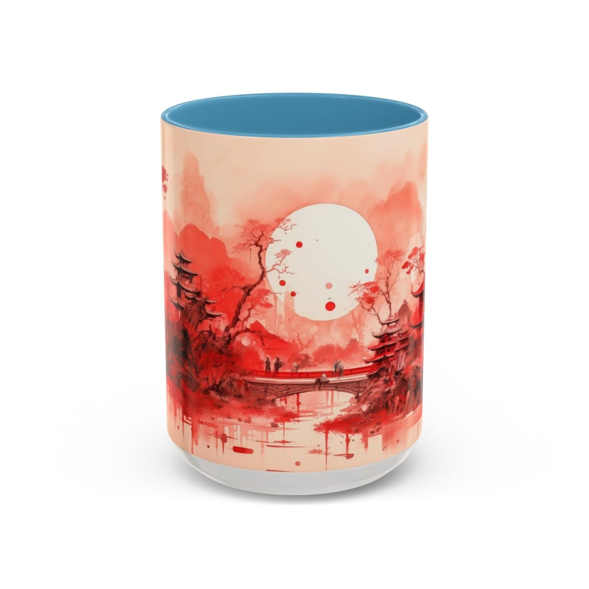 Traditional Asia Coffee Mug, 15oz - Elegant Deer