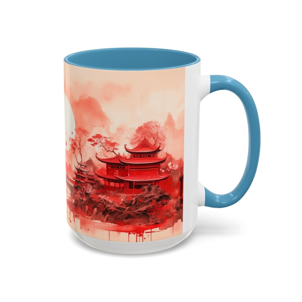 Traditional Asia Coffee Mug, 15oz - Elegant Deer