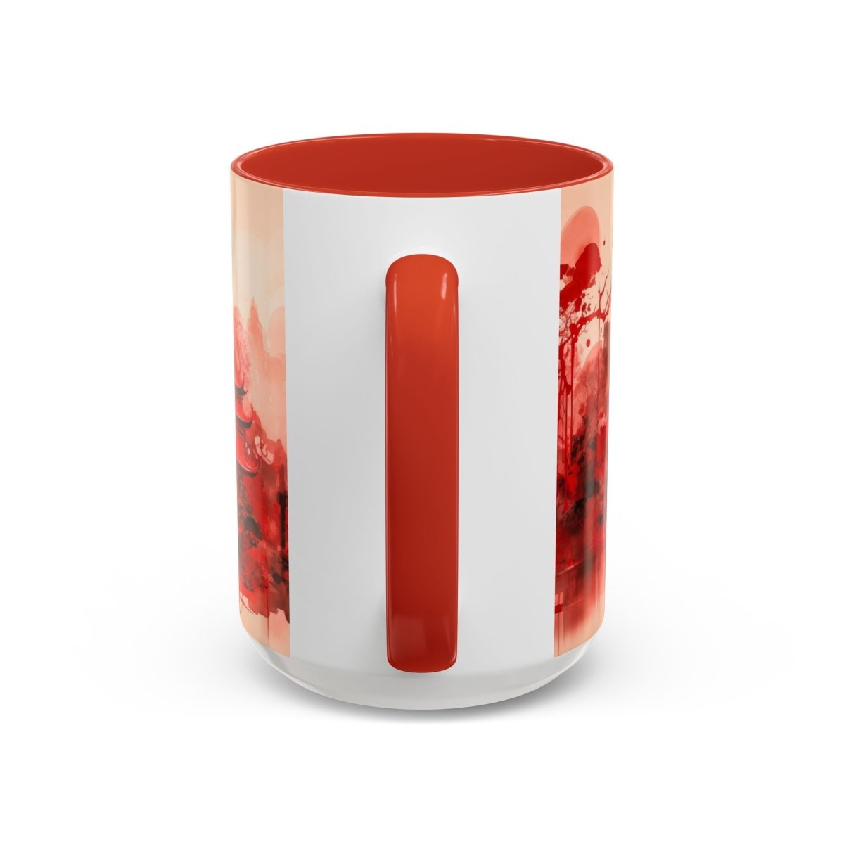 Traditional Asia Coffee Mug, 15oz - Elegant Deer