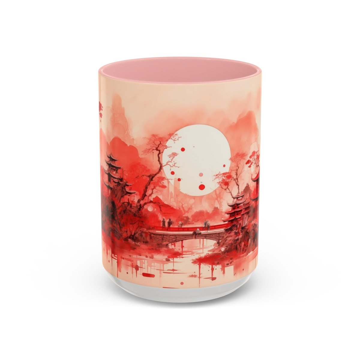 Traditional Asia Coffee Mug, 15oz - Elegant Deer