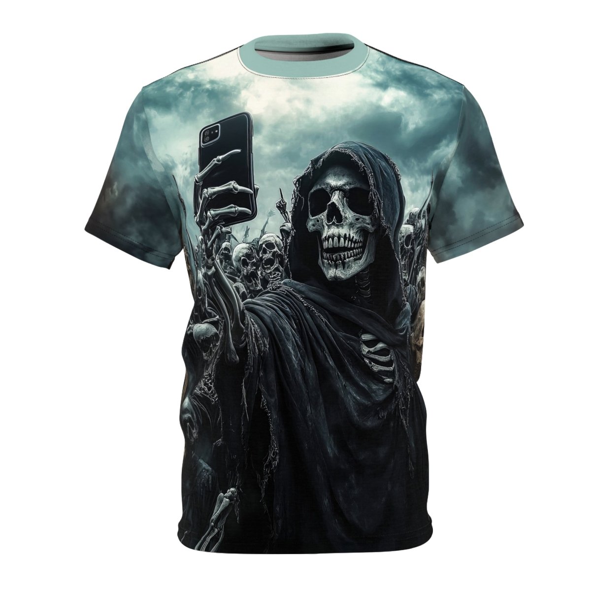 Undead Selfie - Dual - Sided AOP T-Shirt - Elegant Deer