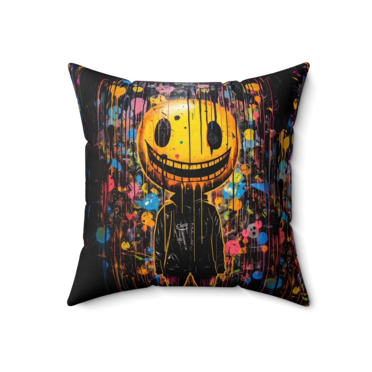Urban Art Smiley Pillow - Elegant Deer