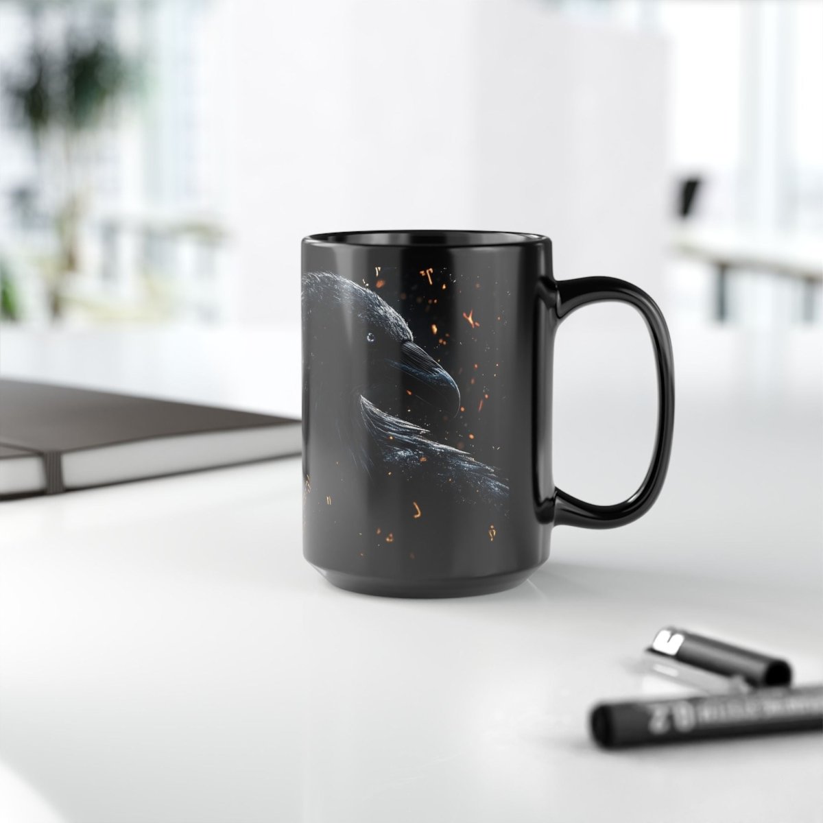 🐦⬛ Viking Raven – Norse Legend Mug ⚔️ - Elegant Deer
