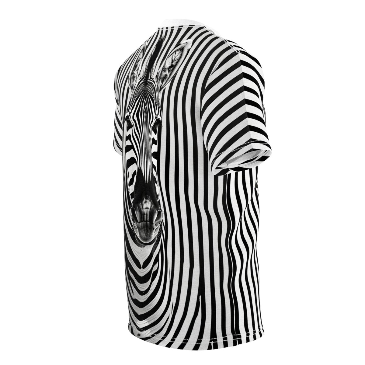 Zebra Illusion T-Shirt (AOP) - Elegant Deer
