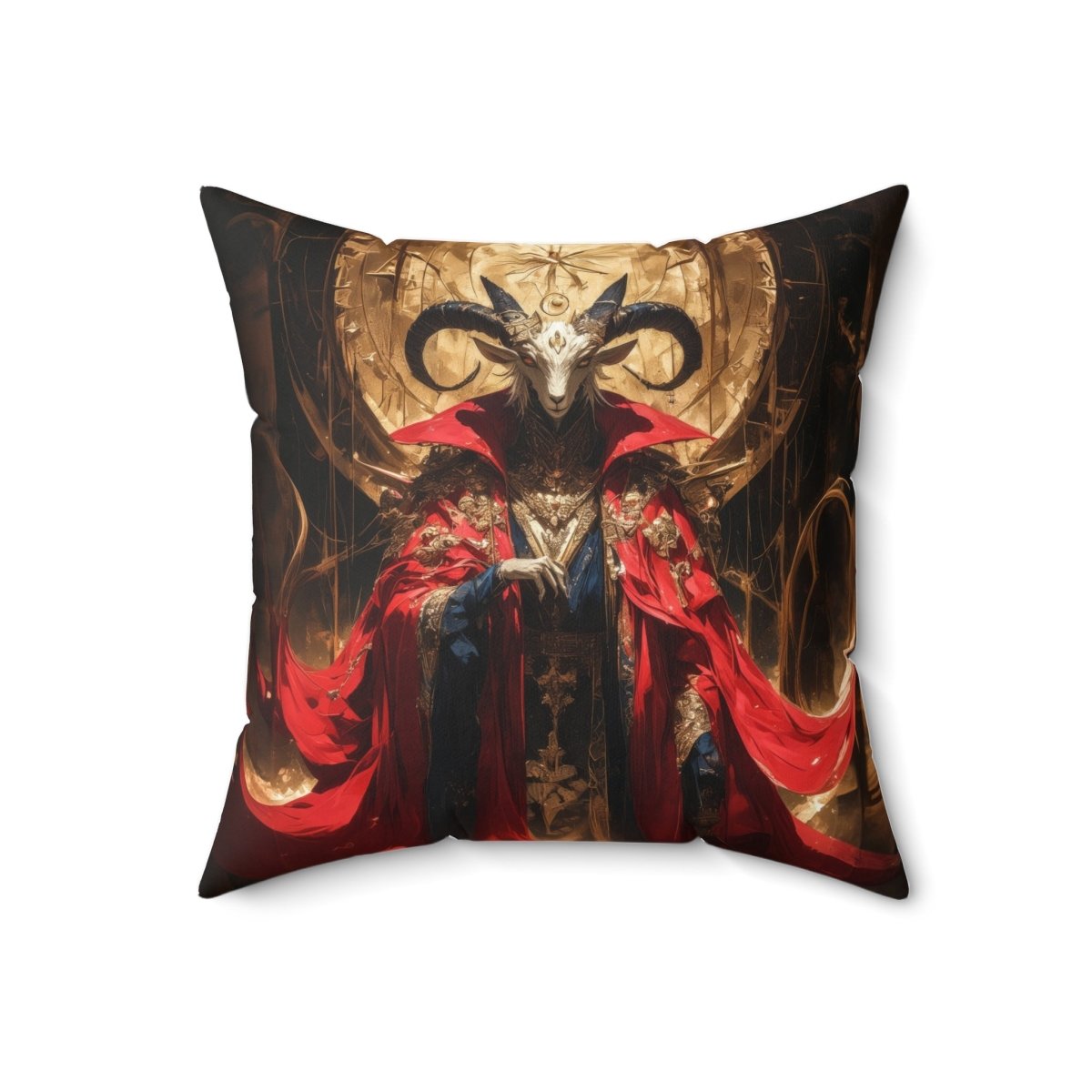 Zodiac Ram Monarch Pillow - Elegant Deer