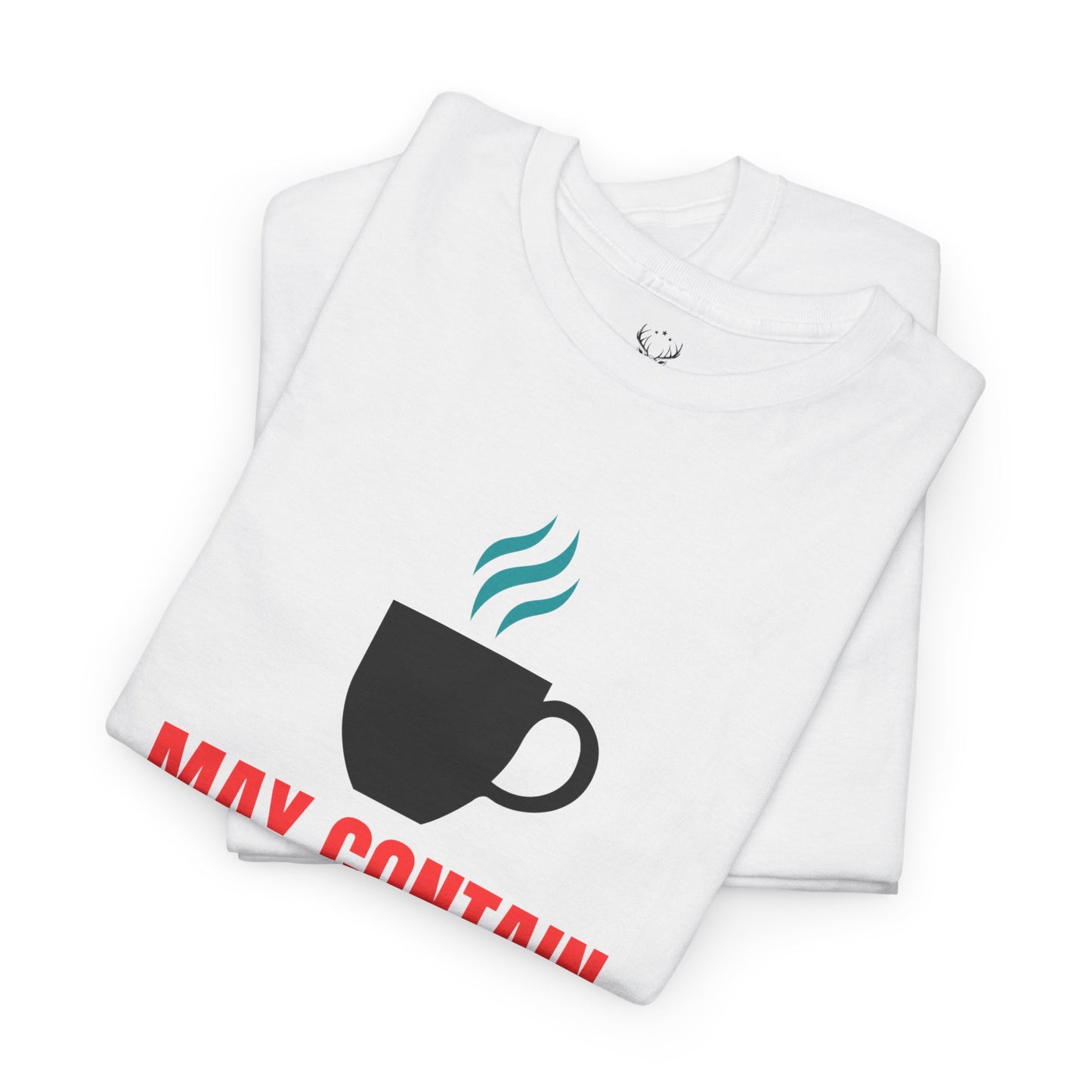 May Contain Caffeine and Sarcasm – Funny Tee by Elegant Deer T-shirt