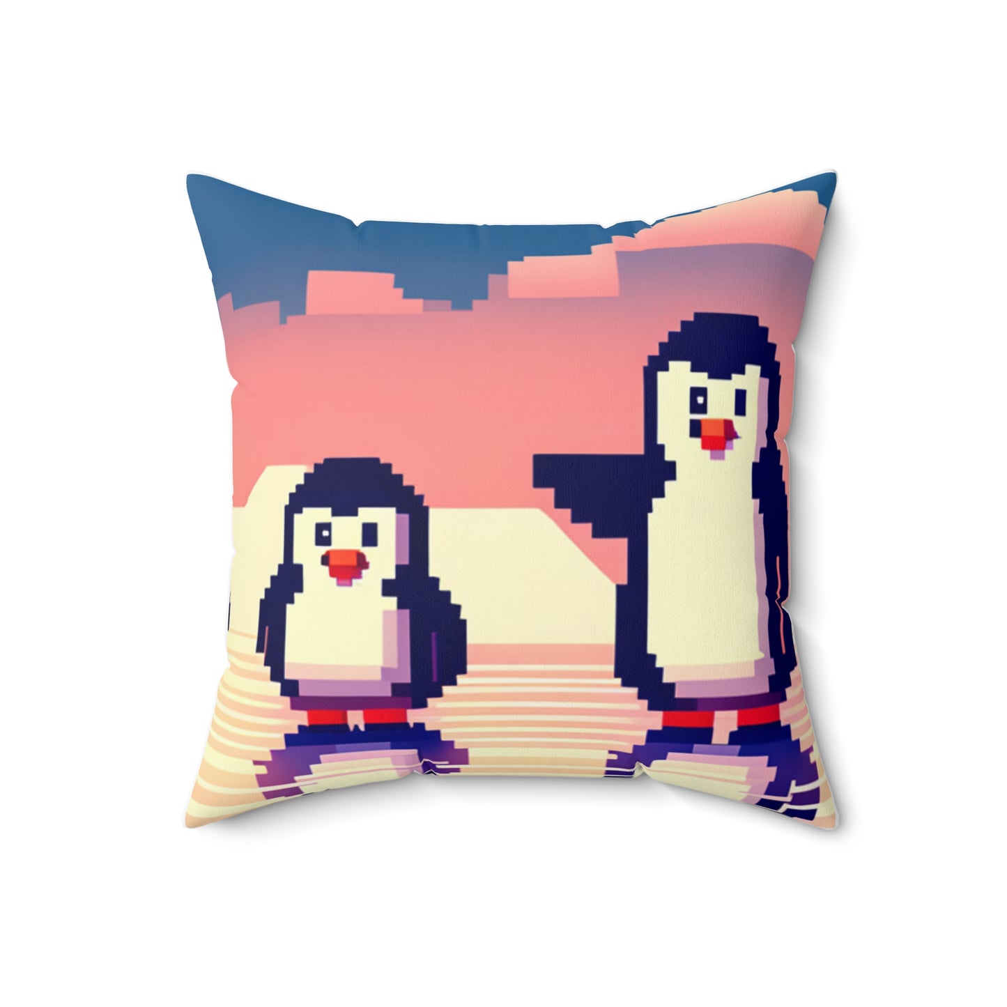 Pixel Penguins Pillow