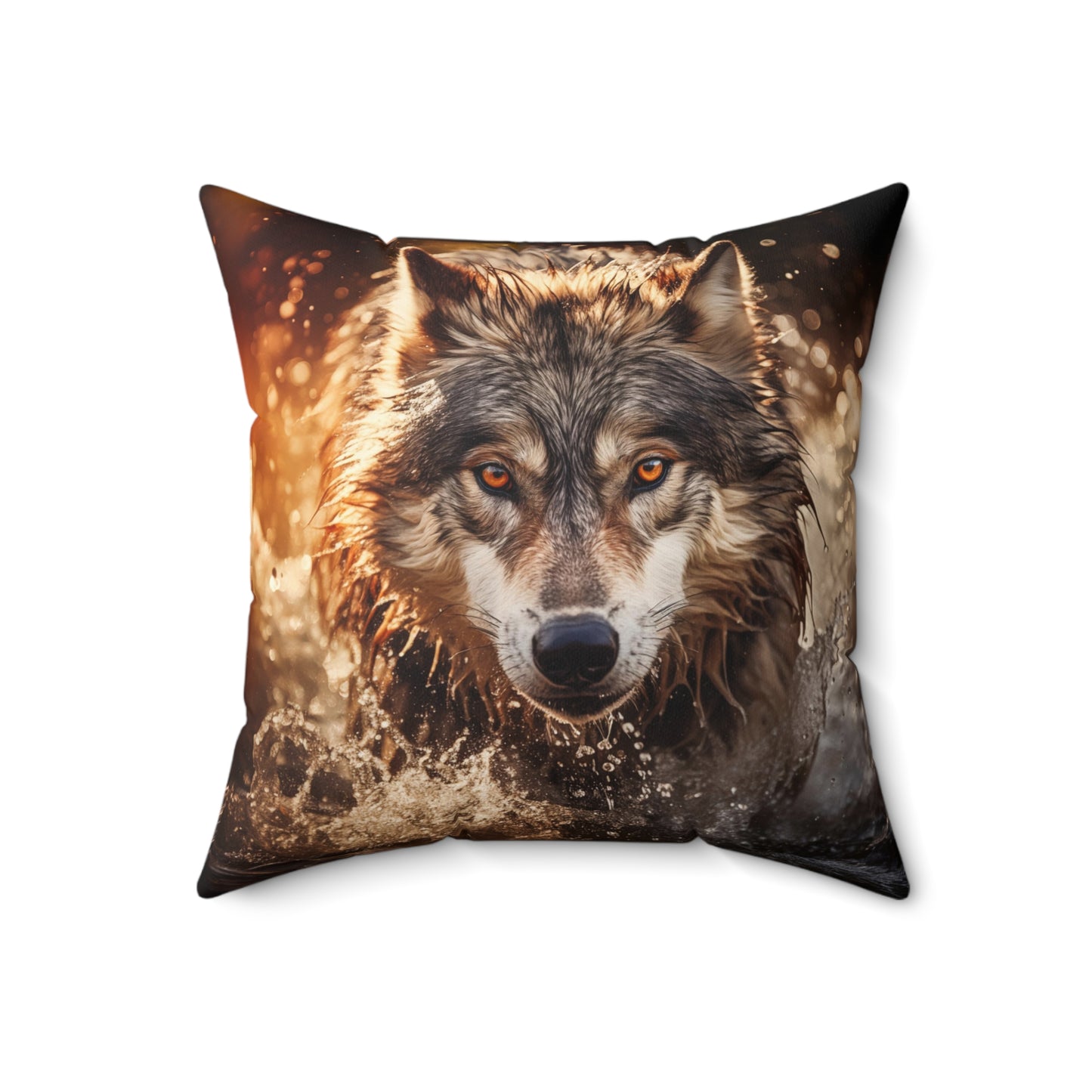 Wolfs in Water Pillow