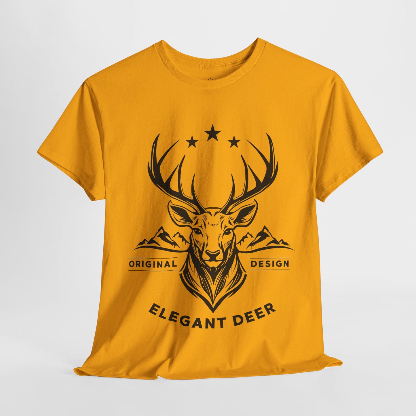 Elegant Deer Unisex Heavy Cotton T-shirt Supporter Collection Winter 2025
