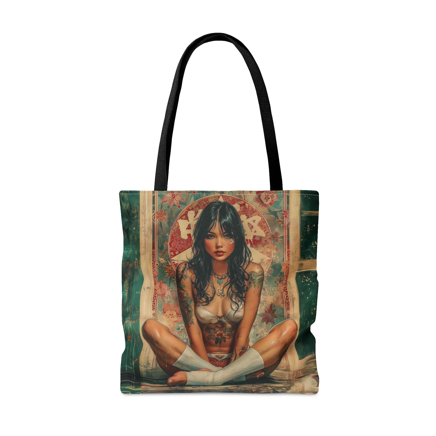 Gorgeous tattooed Asian woman Tote Bag