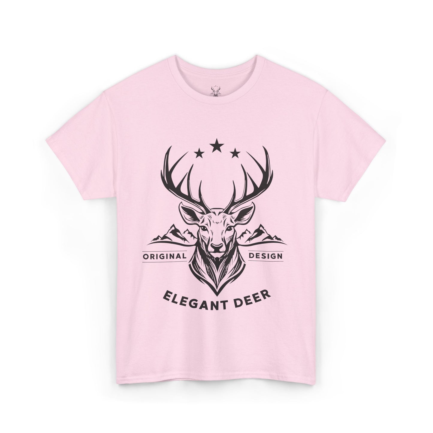 Elegant Deer Unisex Heavy Cotton T-shirt Collection Winter 2024