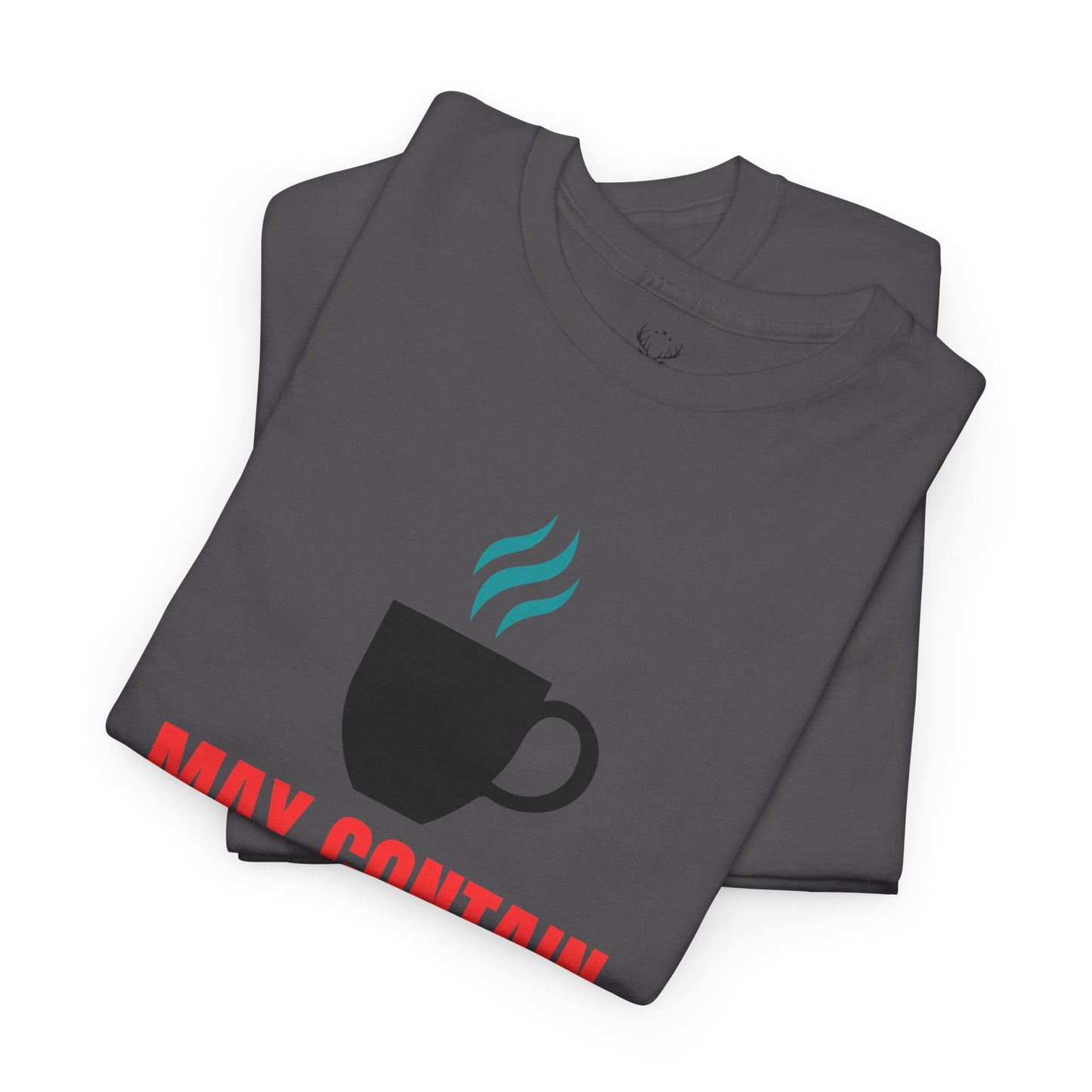 May Contain Caffeine and Sarcasm – Funny Tee by Elegant Deer T-shirt