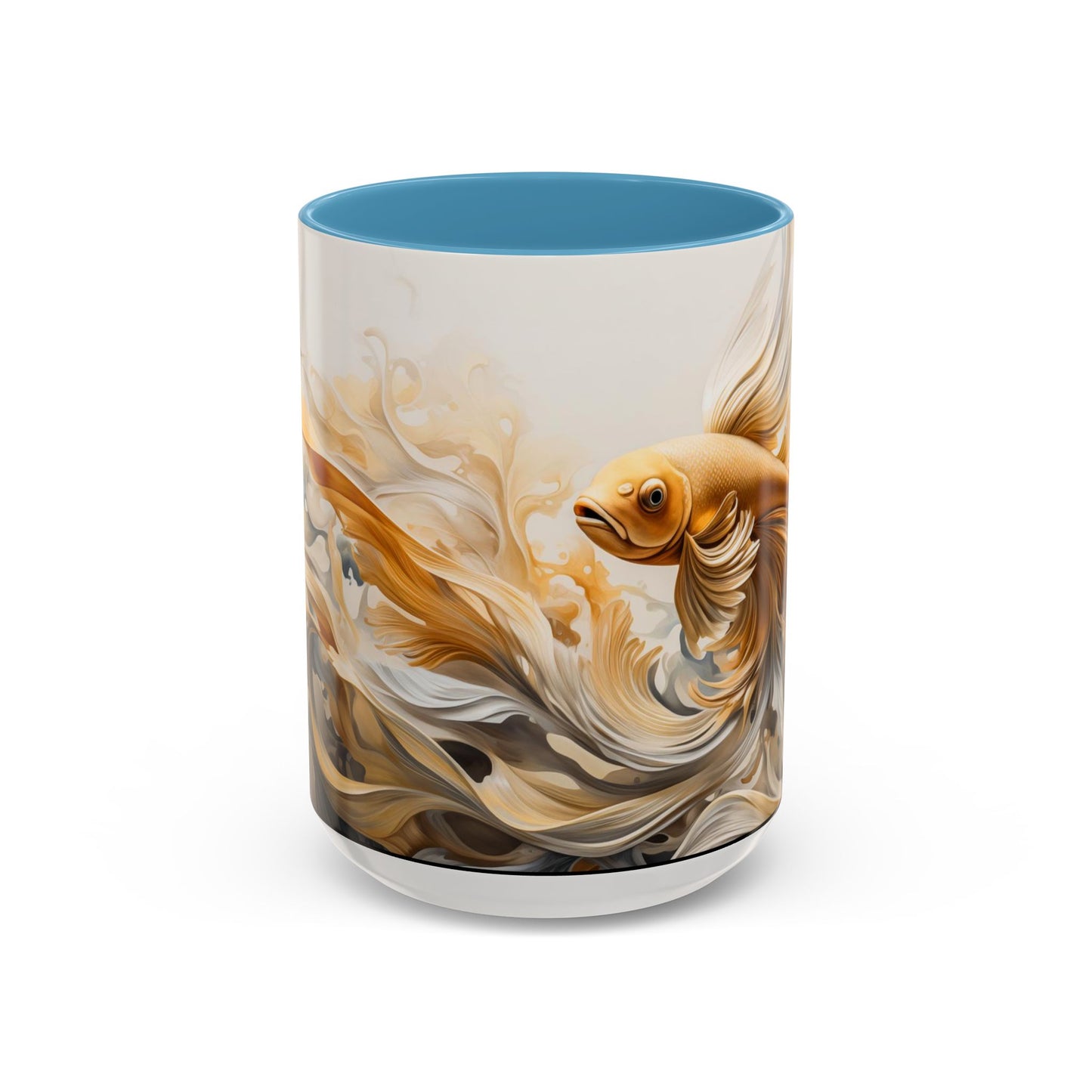 Gold Koi Carp Coffee Mug, 15oz