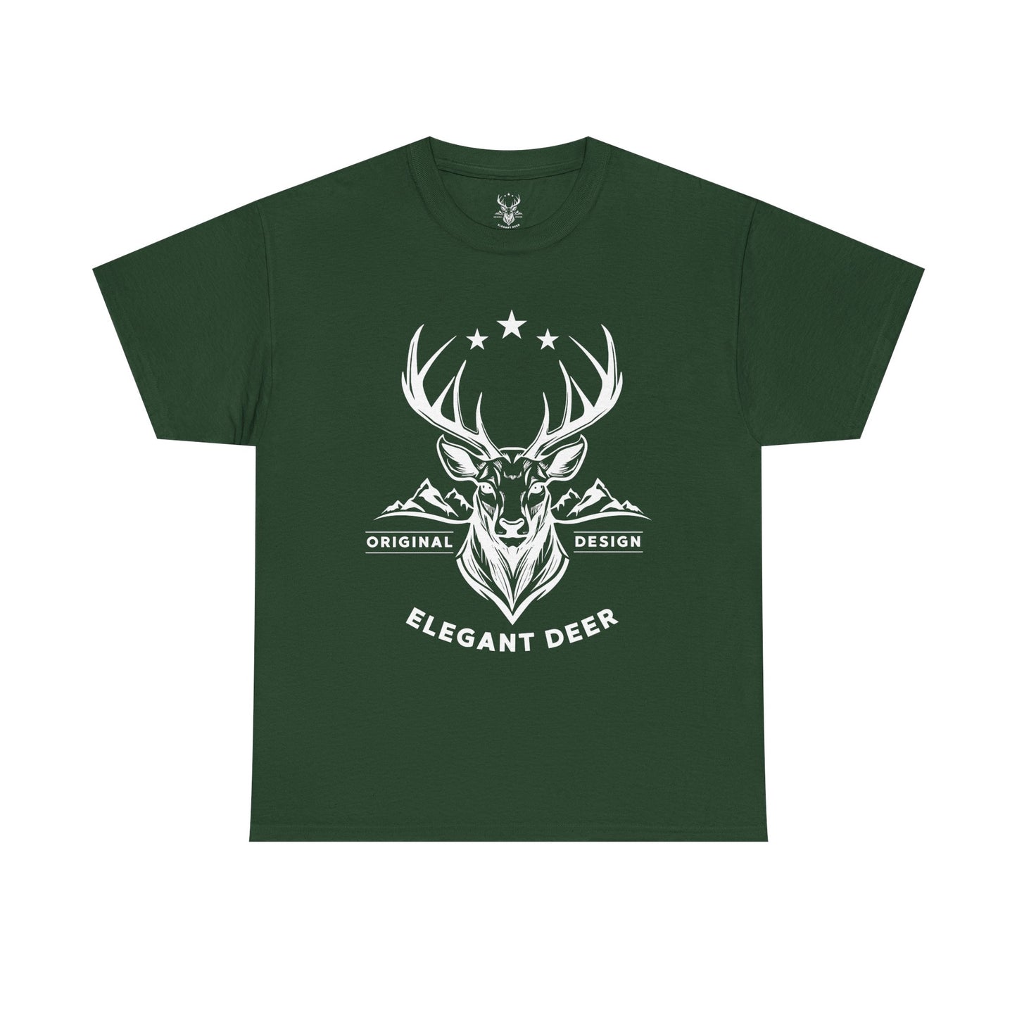 Elegant Deer Unisex Heavy Cotton T-shirt Supporter Collection Winter 2025